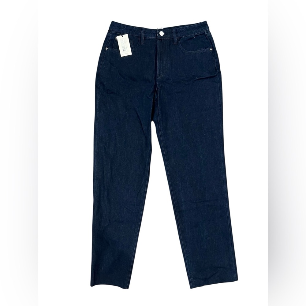 WEWOREWHAT Dark Blue Low Rise Dad Jeans